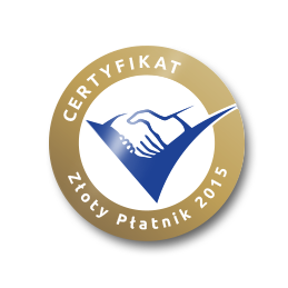 Certyfikat Złoty Płatnik 2015